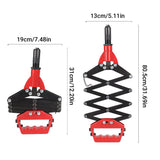 Folding Rivet Gun Tool Kit with 5 Nozzles for Metal Wood Plastic Repairs