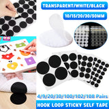 Strong Sticky Round Self Adhesive Velcro Dots DIY Bond Tape No Mark Fasteners