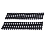 Hook and Loop Self Adhesive Dots Coins Circles Tape Black White
