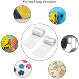 Hook and Loop Self Adhesive Dots Coins Circles Tape Black White