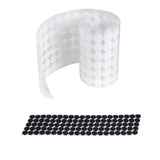 Hook and Loop Self Adhesive Dots Coins Circles Tape Black White