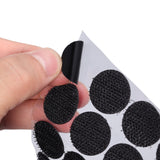 Hook and Loop Self Adhesive Dots Coins Circles Tape Black White