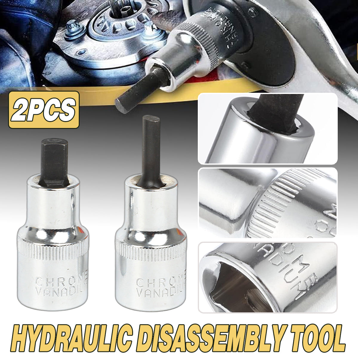 2PCS Car Suspension Strut Spreader Removal Socket Tool Audi VW VAG