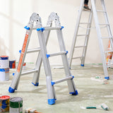 Folding Ladder 3 Step Aluminum Alloy Durable Ladder
