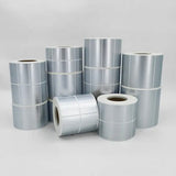 Silver PET Thermal Transfer Labels Waterproof Self Adhesive Sticker Roll