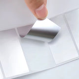 Silver PET Thermal Transfer Labels Waterproof Self Adhesive Sticker Roll