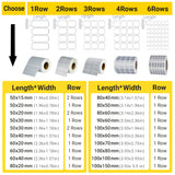 Silver PET Thermal Transfer Labels Waterproof Self Adhesive Sticker Roll