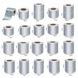 Silver PET Thermal Transfer Labels Waterproof Self Adhesive Sticker Roll