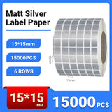 Silver PET Thermal Transfer Labels Waterproof Self Adhesive Sticker Roll