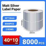 Silver PET Thermal Transfer Labels Waterproof Self Adhesive Sticker Roll