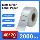 Silver PET Thermal Transfer Labels Waterproof Self Adhesive Sticker Roll