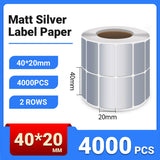 Silver PET Thermal Transfer Labels Waterproof Self Adhesive Sticker Roll