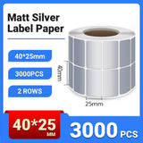 Silver PET Thermal Transfer Labels Waterproof Self Adhesive Sticker Roll