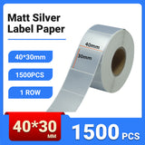 Silver PET Thermal Transfer Labels Waterproof Self Adhesive Sticker Roll