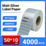 Silver PET Thermal Transfer Labels Waterproof Self Adhesive Sticker Roll