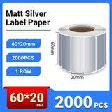Silver PET Thermal Transfer Labels Waterproof Self Adhesive Sticker Roll