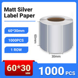 Silver PET Thermal Transfer Labels Waterproof Self Adhesive Sticker Roll