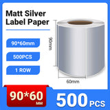 Silver PET Thermal Transfer Labels Waterproof Self Adhesive Sticker Roll
