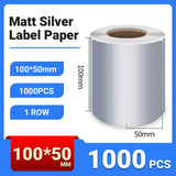 Silver PET Thermal Transfer Labels Waterproof Self Adhesive Sticker Roll