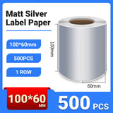 Silver PET Thermal Transfer Labels Waterproof Self Adhesive Sticker Roll