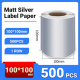 Silver PET Thermal Transfer Labels Waterproof Self Adhesive Sticker Roll