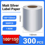 Silver PET Thermal Transfer Labels Waterproof Self Adhesive Sticker Roll