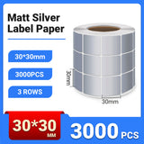 Silver PET Thermal Transfer Labels Waterproof Self Adhesive Sticker Roll