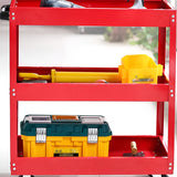 3 Tier Steel Tool Trolley Workshop Rolling Cart with Handle