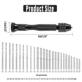 Mini Hand Drill Vise Twist Bits Woodworking Precision 49PCS Set