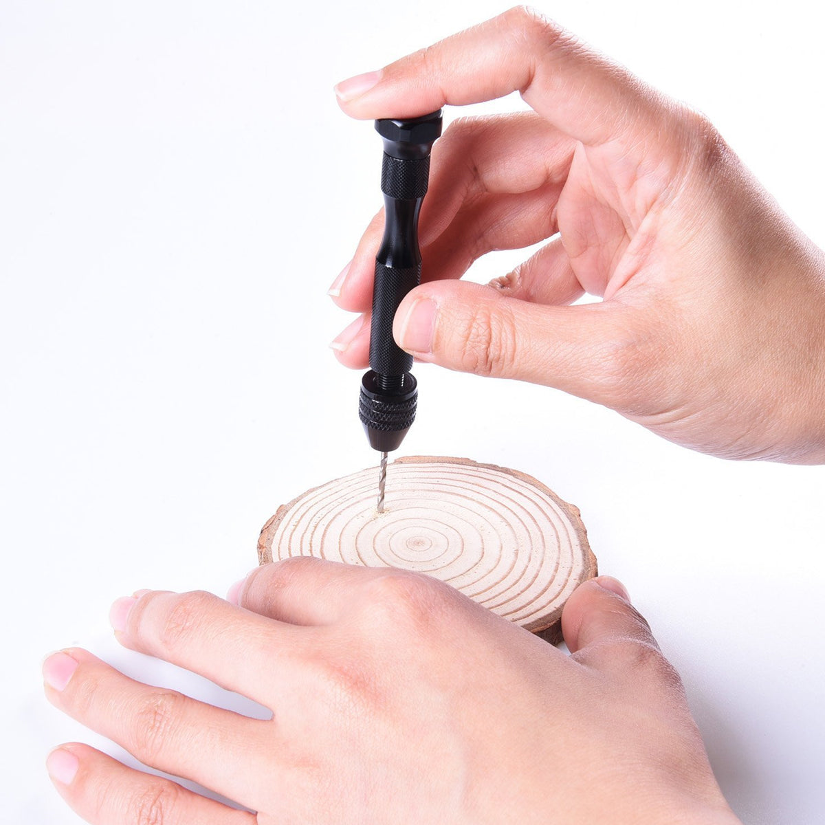 Mini Hand Drill Vise Twist Bits Woodworking Precision 49PCS Set