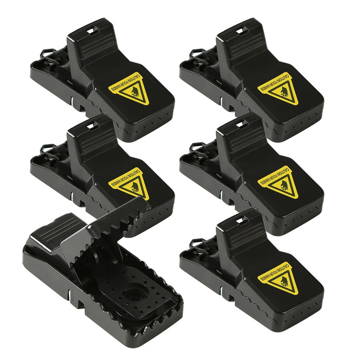 6pcs Reusable Snap Rat Traps Automatic Mouse Catcher Home Control
