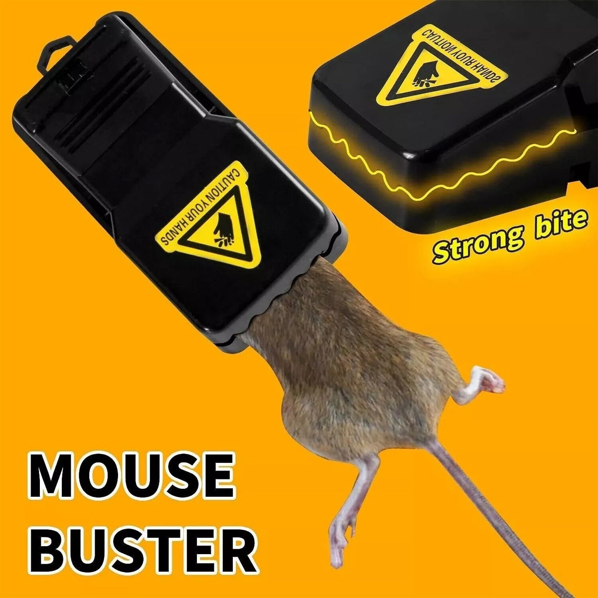 6pcs Reusable Snap Rat Traps Automatic Mouse Catcher Home Control