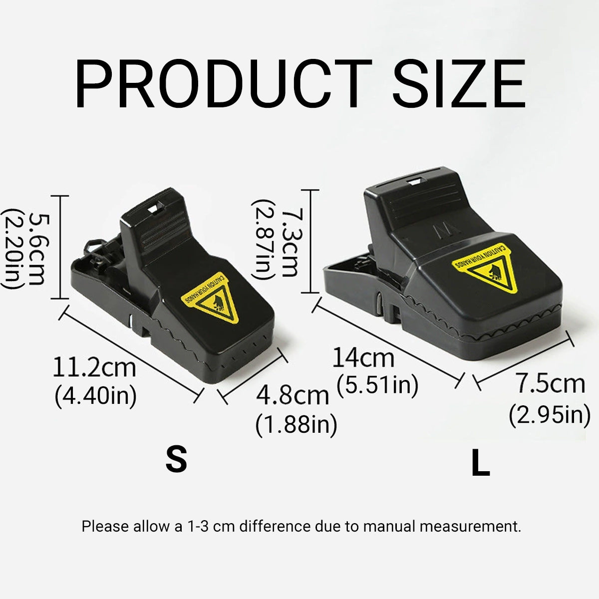 6pcs Reusable Snap Rat Traps Automatic Mouse Catcher Home Control