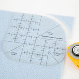 Multifunctional Acrylic Quilting Ruler Non Slip DIY Sewing Tool