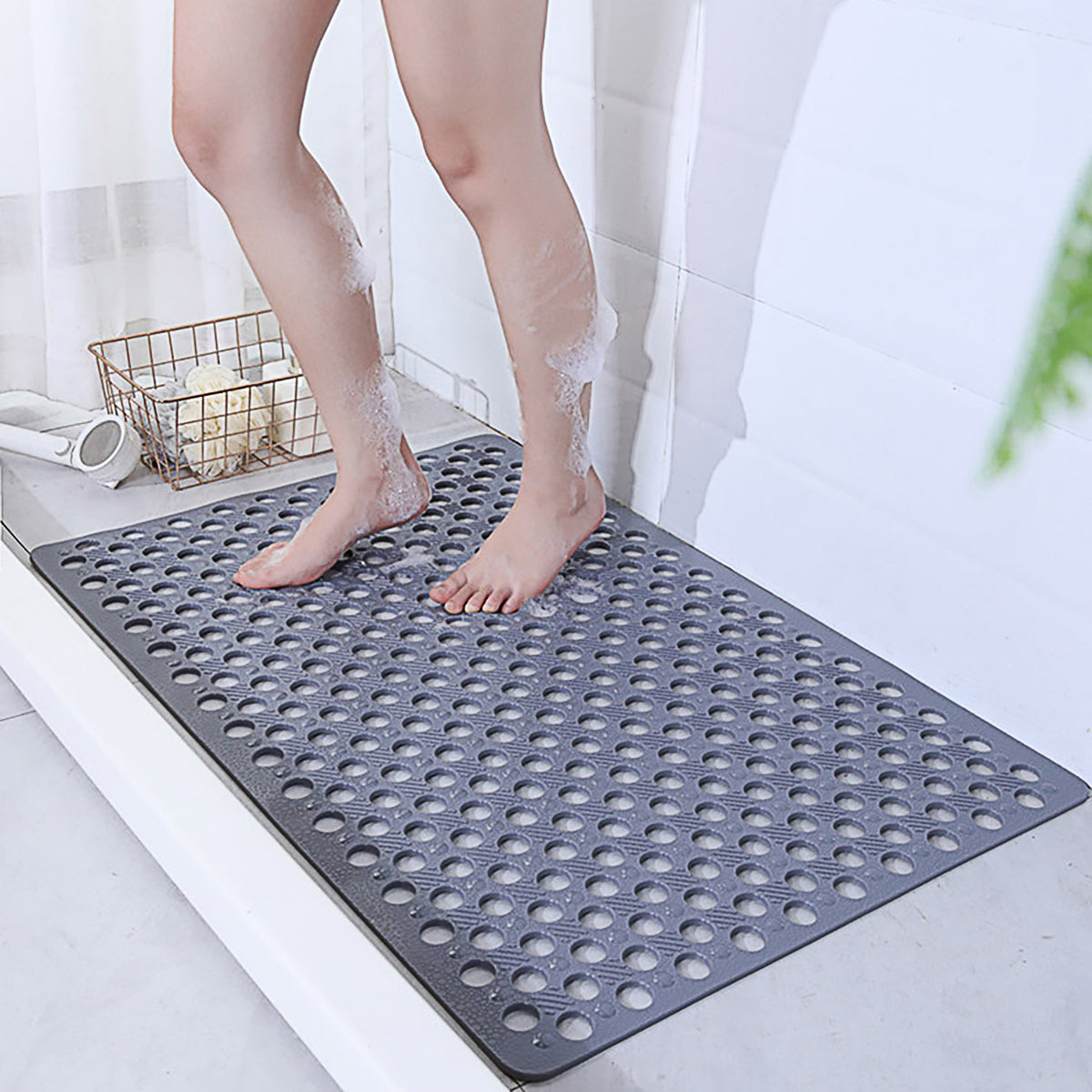 Extra Large Non-Slip Bathroom Mat Anti-Drop Shower Floor Rug Soft Touch