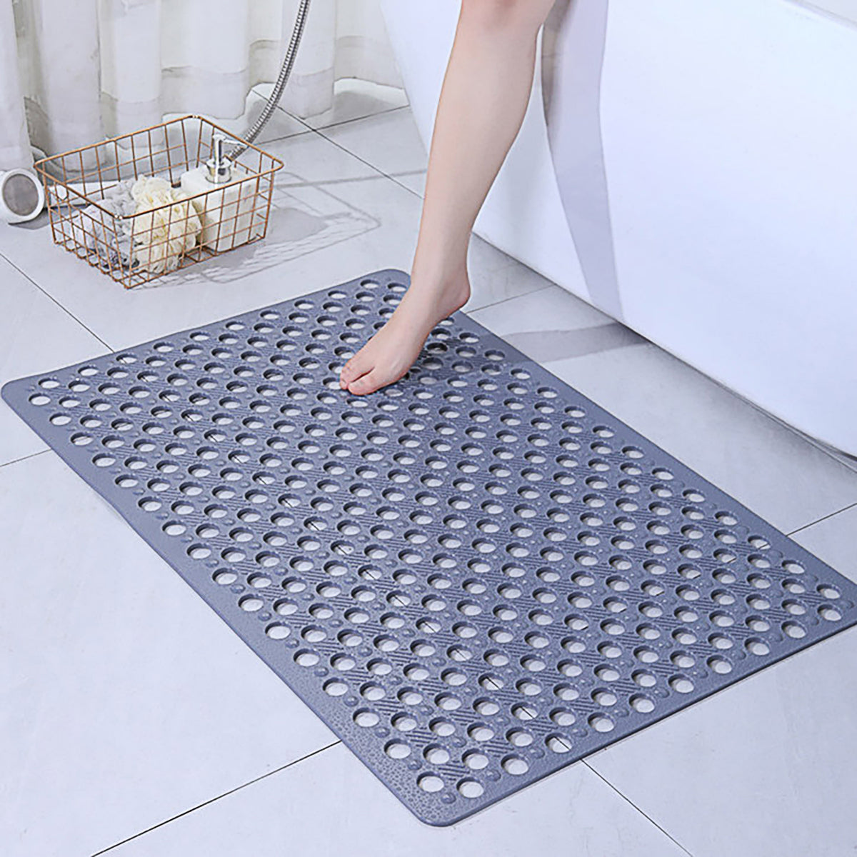 Extra Large Non-Slip Bathroom Mat Anti-Drop Shower Floor Rug Soft Touch