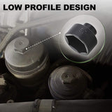 7-Piece Oil Filter Wrench Socket Set for 3/8-In Drive Oil Changes