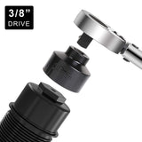 7-Piece Oil Filter Wrench Socket Set for 3/8-In Drive Oil Changes