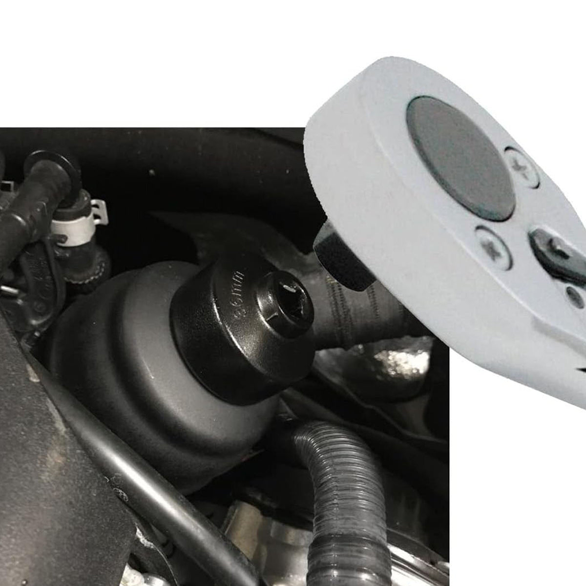 7-Piece Oil Filter Wrench Socket Set for 3/8-In Drive Oil Changes