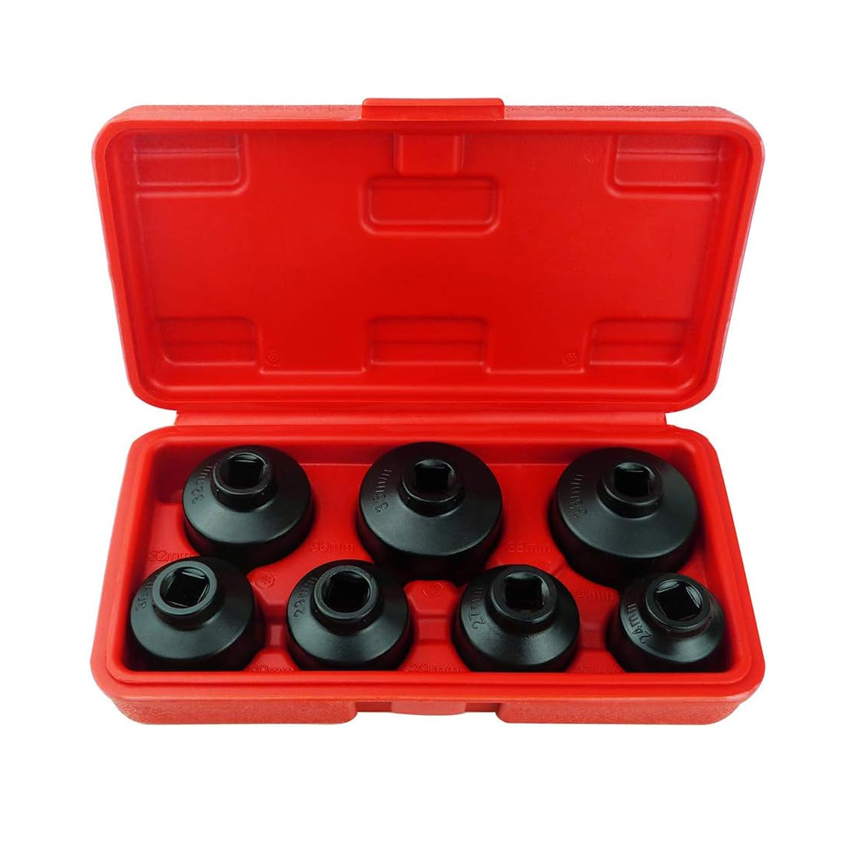 7-Piece Oil Filter Wrench Socket Set for 3/8-In Drive Oil Changes