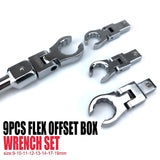9-Piece Oil Filter Wrench and Socket Ratchet Set for Automotive Maintenance