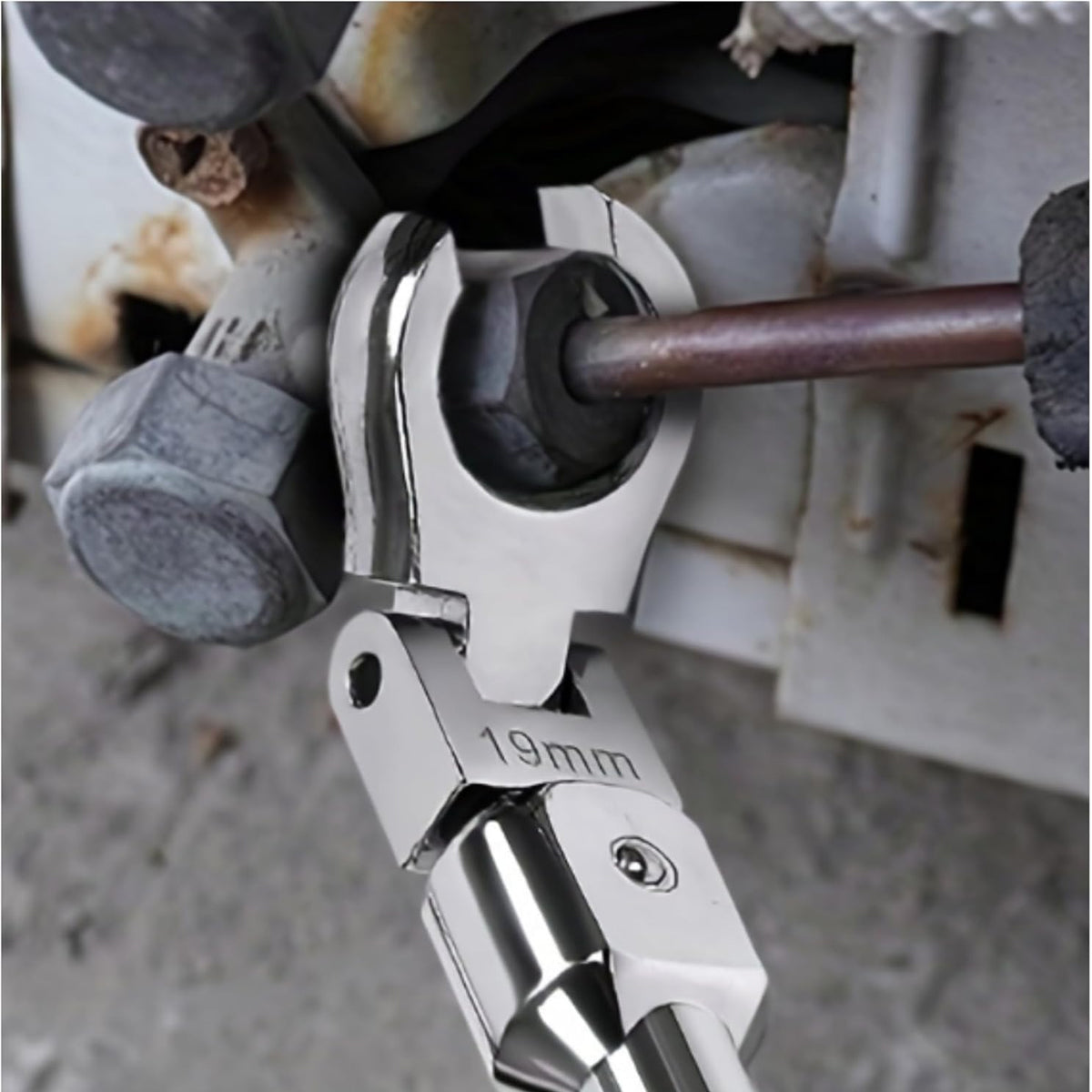 9-Piece Oil Filter Wrench and Socket Ratchet Set for Automotive Maintenance