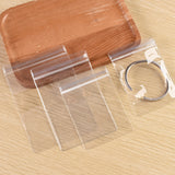 100pcs PVC Self-Sealing Jewelry Bags Dustproof Anti-Oxidation