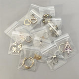 100pcs PVC Self-Sealing Jewelry Bags Dustproof Anti-Oxidation