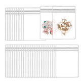 100pcs PVC Self-Sealing Jewelry Bags Dustproof Anti-Oxidation