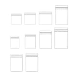 100pcs PVC Self-Sealing Jewelry Bags Dustproof Anti-Oxidation