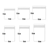 100pcs PVC Self-Sealing Jewelry Bags Dustproof Anti-Oxidation