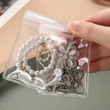 100pcs PVC Self-Sealing Jewelry Bags Dustproof Anti-Oxidation