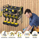 Heavy Duty Wall Mount Power Tool Rack 3 Layer Organizer
