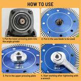 20PCS Angle Grinder Hex Four-Hole Stainless Steel Press Nut Set